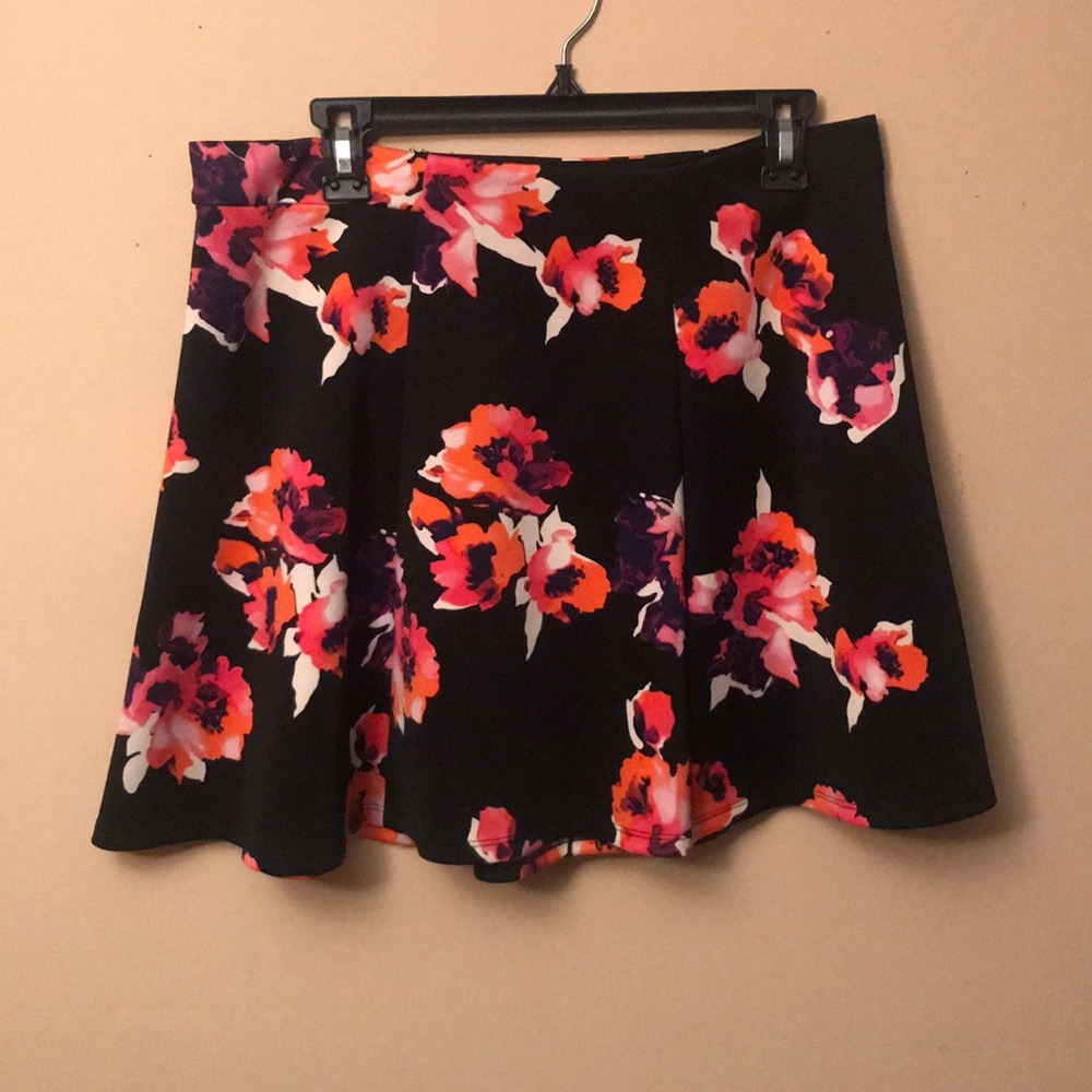 Floral skater skirt